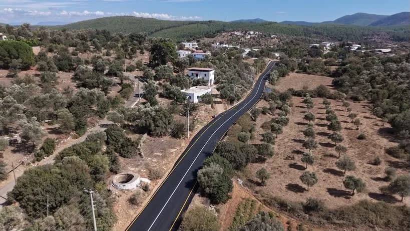 Bodrum'da Çamlık'ın yolları yenilendi