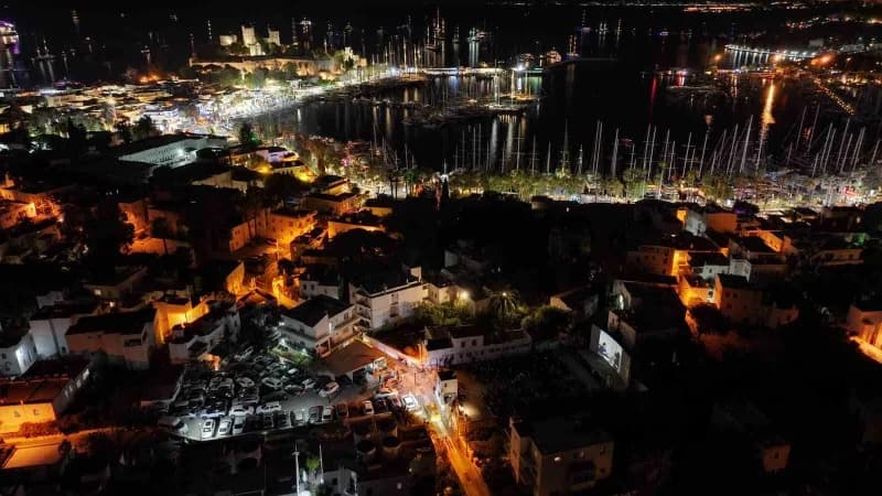 Bodrum Sinema Otopark’ta düzenlenen Nostaljik Sinema Günleri etkinliğinden bir kare
