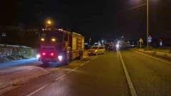 Bolu Dağı çıkışında D-100 Karayolu üzerinde otomobil ile traktörün çarpıştığı trafik kazası