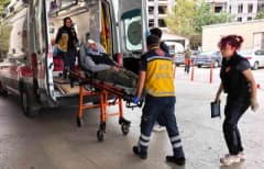 Bursa İnegöl’de şarampole uçan otomobil kazası sonrası olay yeri