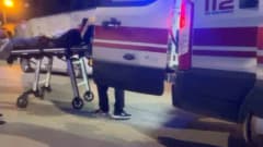 Bursa Mudanya'da motosikletin park halindeki araca çarpması sonucu meydana gelen kaza sonrası olay yeri
