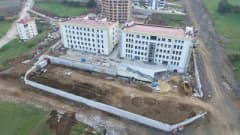 Samsun Canik Fen Lisesi inşaat alanında çalışmalar devam ediyor