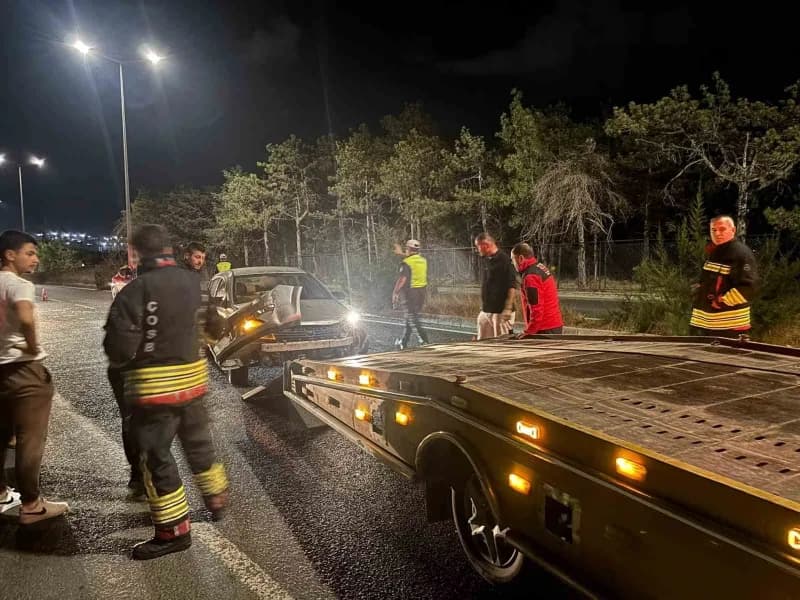 Çerkezköy-kapaklı yolunda kazada 2 kişi yaralandı