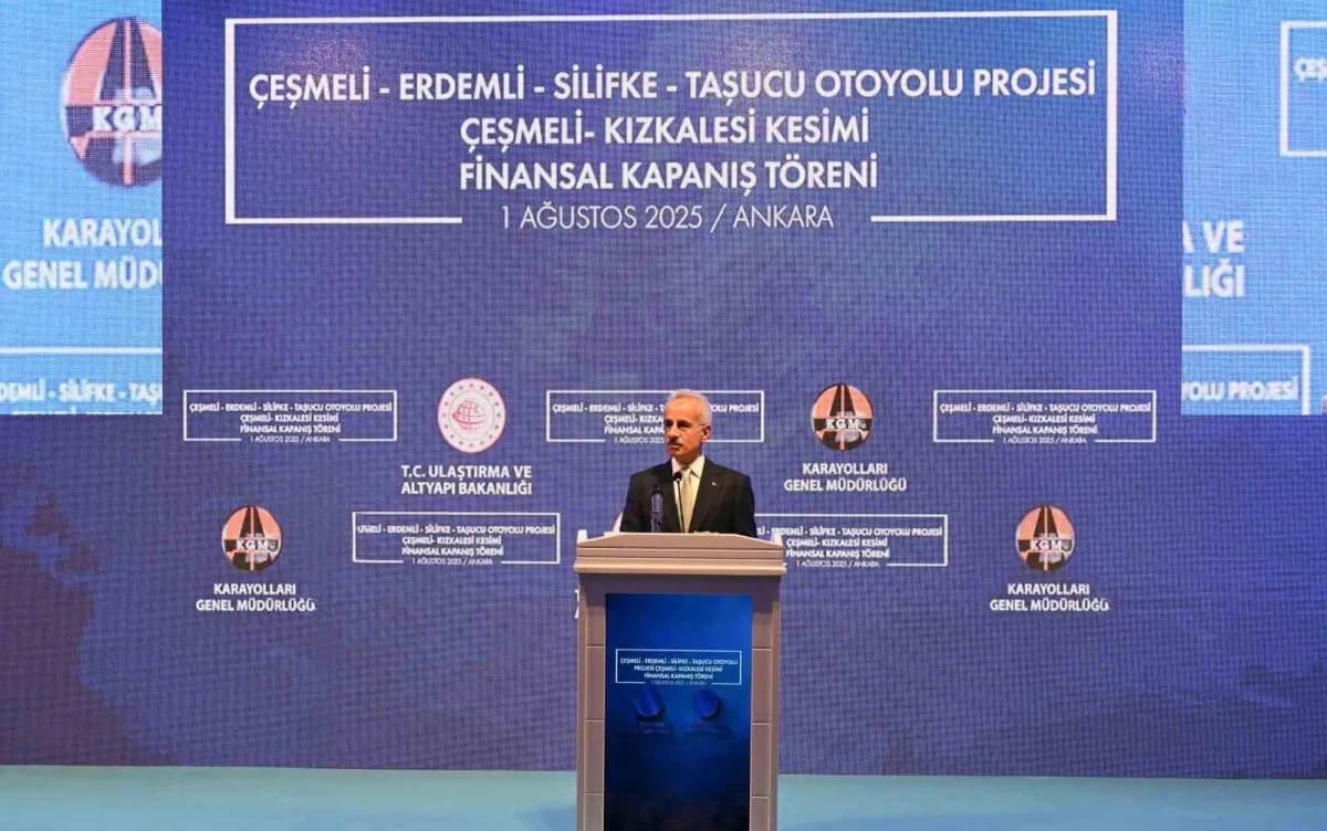 Çeşmeli-Kızkalesi Otoyolu inşaatında devam eden çalışmalar ve tamamlanma aşaması