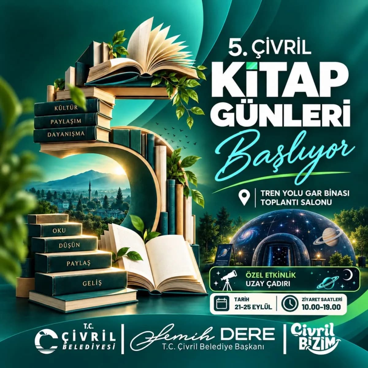 5. Çivril Kitap Günleri kapılarını açıyor