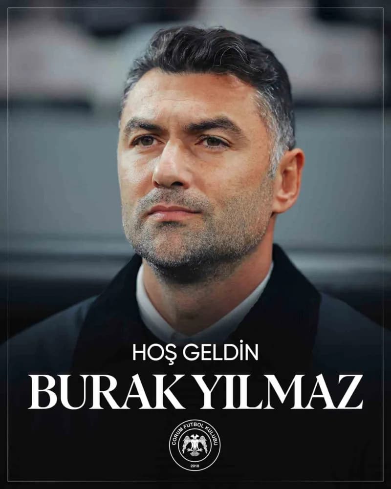 Çorum FK yeni teknik direktörü Burak Yılmaz takımın başında