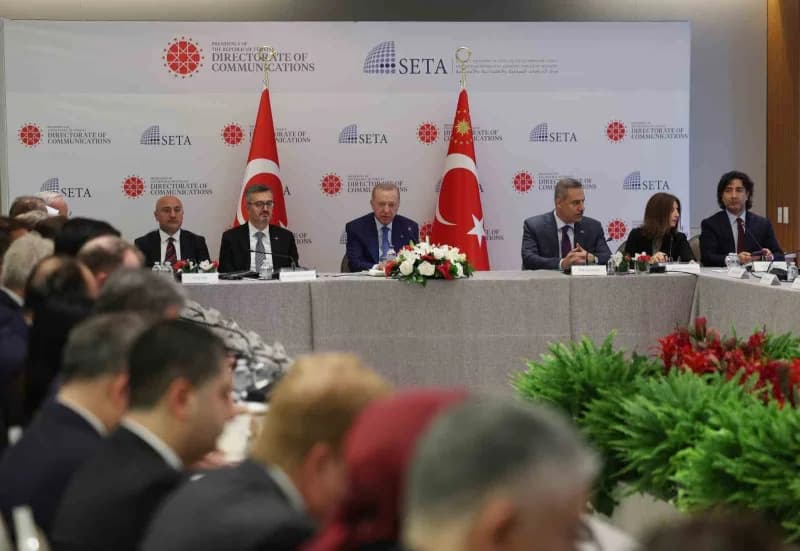 Cumhurbaşkanı Erdoğan, ABD’li düşünce kuruluşu temsilcileriyle buluştu