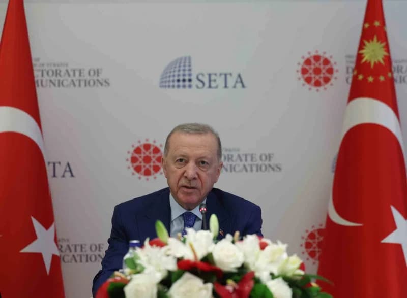 Cumhurbaşkanı Erdoğan, ABD’li düşünce kuruluşu temsilcileriyle buluştu