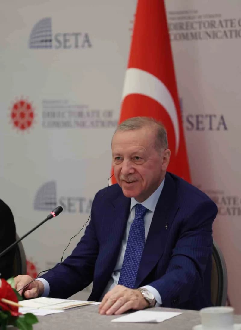 Cumhurbaşkanı Erdoğan, ABD’li düşünce kuruluşu temsilcileriyle buluştu