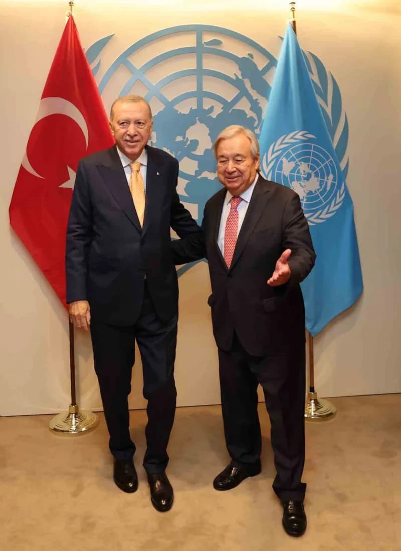 Cumhurbaşkanı Recep Tayyip Erdoğan, görevi 31 Aralık’ta sona erecek olan Birleşmiş Milletler (BM) Genel Sekreteri Antoni