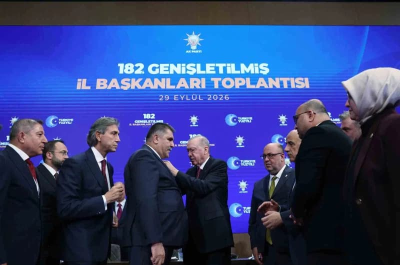 Cumhurbaşkanı Erdoğan, AK Parti Kongre Merkezi'nde gerçekleştirilen Genişletilmiş İl Başkanları Toplantısı'na katıldı.