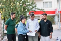 Denizli Büyükşehir Belediye Başkanı Bülent Nuri Çavuşoğlu Kınıklı Sosyal Tesisi ve yeni sosyal alan projelerinde incelem