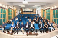 Denizli OSB konferans salonunda ihracat finansmanı ve risk yönetimi toplantısı