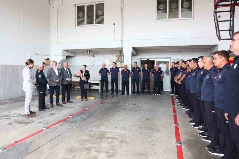 25 Eylül-1 Ekim İtfaiye Haftası kapsamında, Denizli OSB Yönetim Kurulu Başkanı Selim Yaymanoğlu, Yönetim Kurulu Üyesi Ce