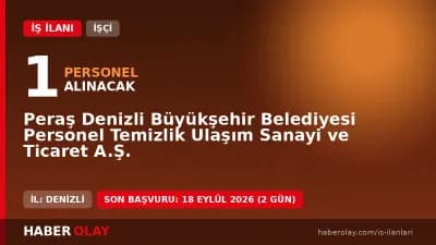 Denizli Peraş büro personeli alımı için başvuru şartları ve detayları açıklandı