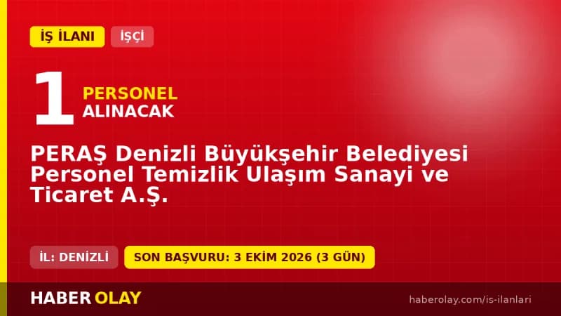 Denizli Peraş Denizli Büyükşehir Belediyesi Personel Temizlik Ulaşım Sanayi ve Ticaret A.Ş. binası