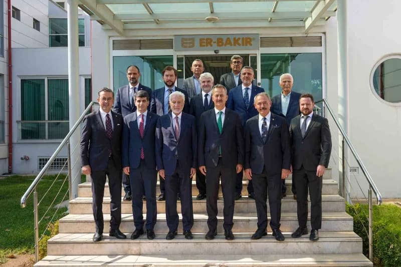 Heyet, Er-bakır ve Aysan Raf'ın üretim tesislerini ziyaret etti