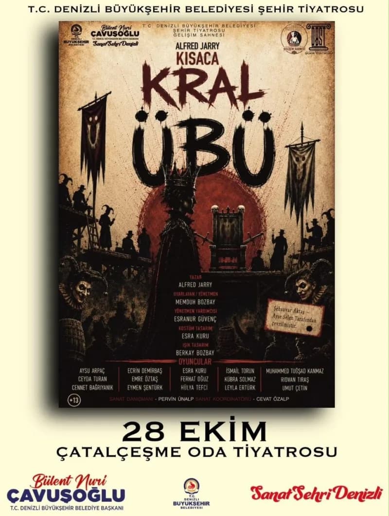 Denizli Büyükşehir Belediyesi Şehir Tiyatrosu, 2 Ekim’de "Geç Kalanlar" ile yeni sezonu başlatıyor. Ekim ayı boyunca dra