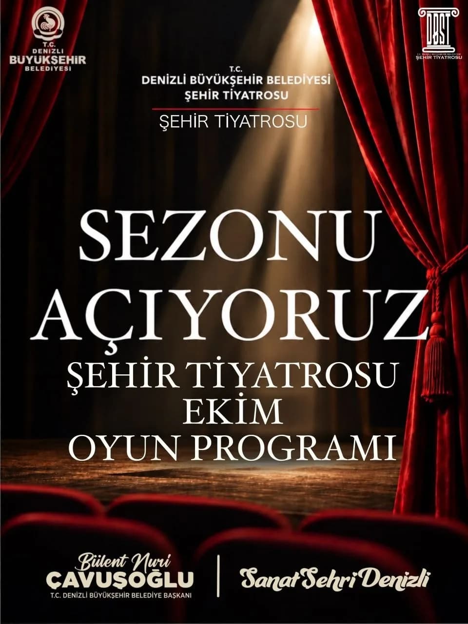 Denizli Büyükşehir Belediyesi Şehir Tiyatrosu, 2 Ekim’de "Geç Kalanlar" ile yeni sezonu başlatıyor. Ekim ayı boyunca dra