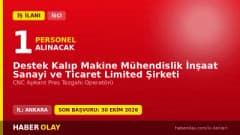 Destek Kalıp Mak. Müh. İnş. San. ve Tic. Ltd. Şti. CNC Apkant Pres Tezgahı Operatörü iş ilanı