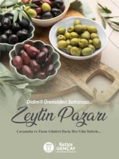 Didim Çarşamba Pazarı alanında kurulacak Zeytin Pazarı için hazırlıklar devam ediyor