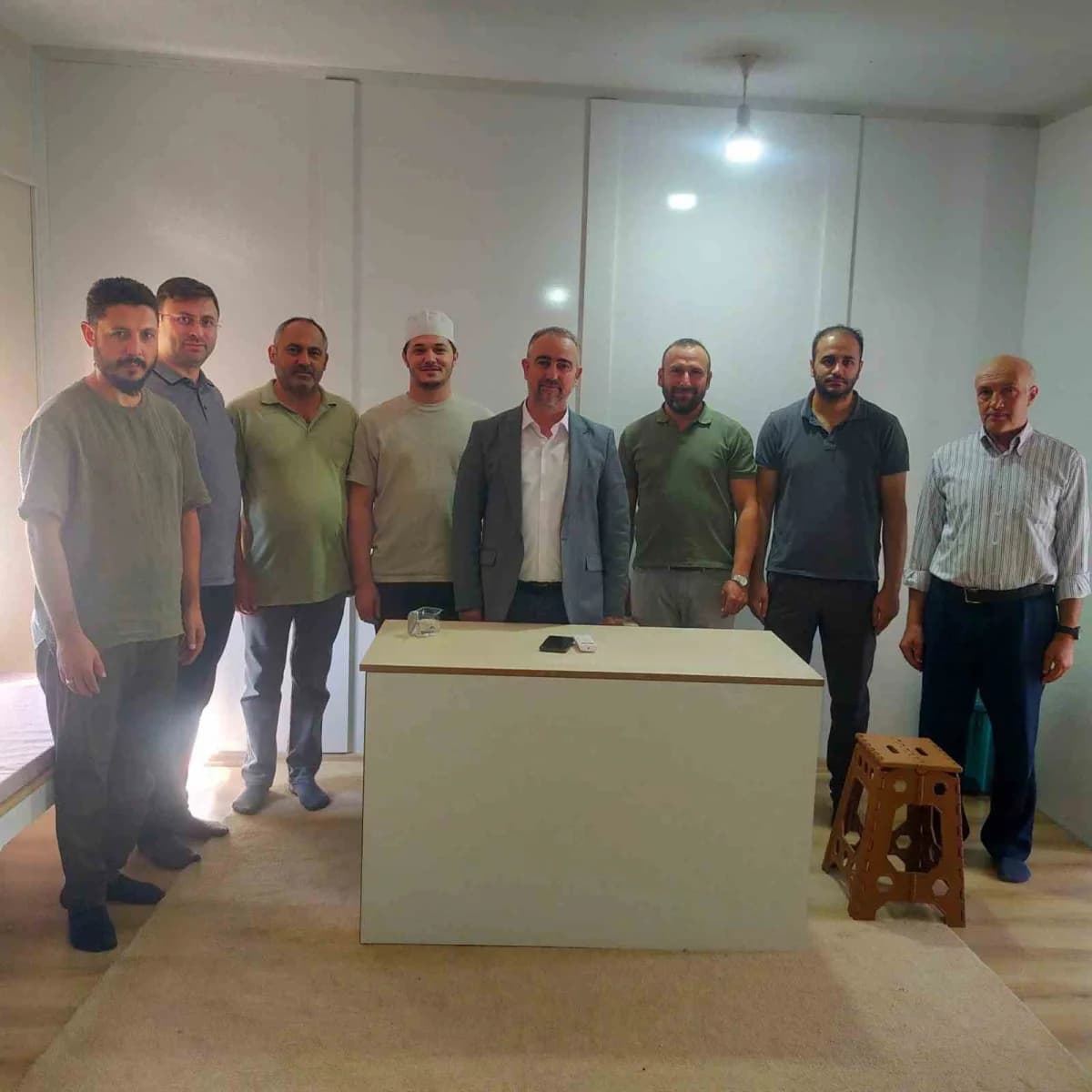 Kuyucak İlçe Müftüsü Mehmet Emin Avcı ve din görevlileri Pamukören Mahallesi'nde din hizmetleri toplantısında