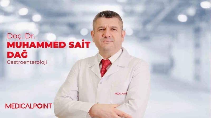 Medical Point Gaziantep Hastanesi Gastroenteroloji Uzmanı Doç. Dr. Muhammed Sait Dağ açıklama yaparken