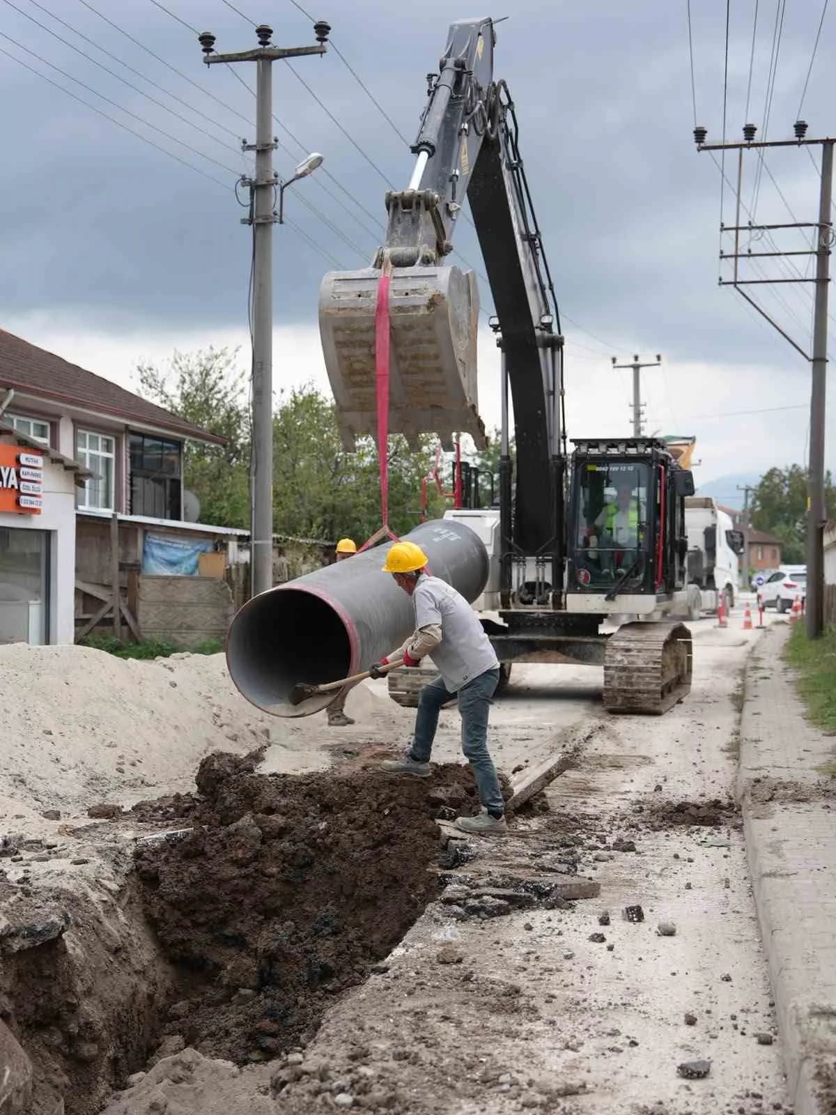 Düzce tarihinin en büyük içme suyu altyapı yatırımlarını hayata geçiren Düzce Belediyesi, Şehir Şebekesi Yenileme çalışm