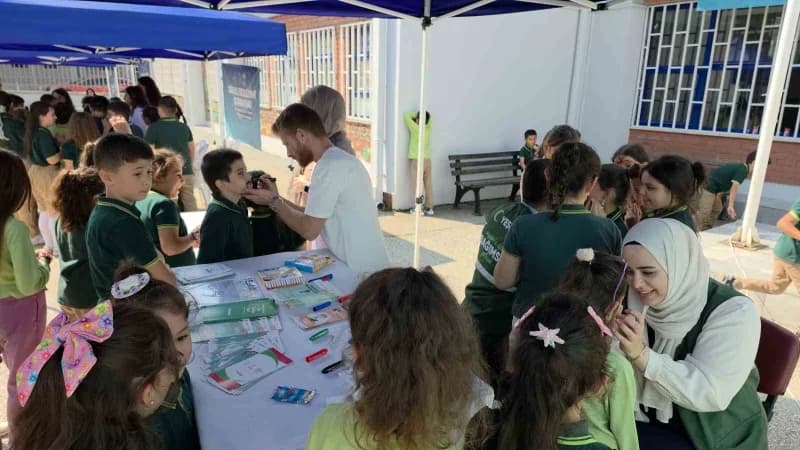 Düzce’de 1042 öğrenciyi kapsayan Sağlık seferberliğinde çocuklar hem Sağlık taramasından geçti hem de önemli bilgiler öğ