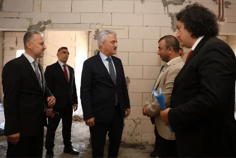 Düzce’nin Uzun Mustafa Mahallesi’nde yapımı devam eden Merkez 1 Nolu Aile Sağlığı Merkezi yeni hizmet binası için çalışm