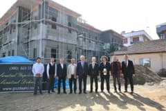 Düzce Uzun Mustafa Mahallesi’nde yapımı devam eden Merkez 1 Nolu Aile Sağlığı Merkezi yeni hizmet binası inşaat alanı