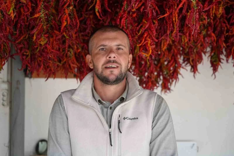 Karaağaç biberinin üreticilerinden Tunahan Ule
