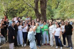 Egekent Hastanesi çalışanları ve aileleri Honaz Dağı Milli Parkı’nda piknikte bir arada eğleniyor