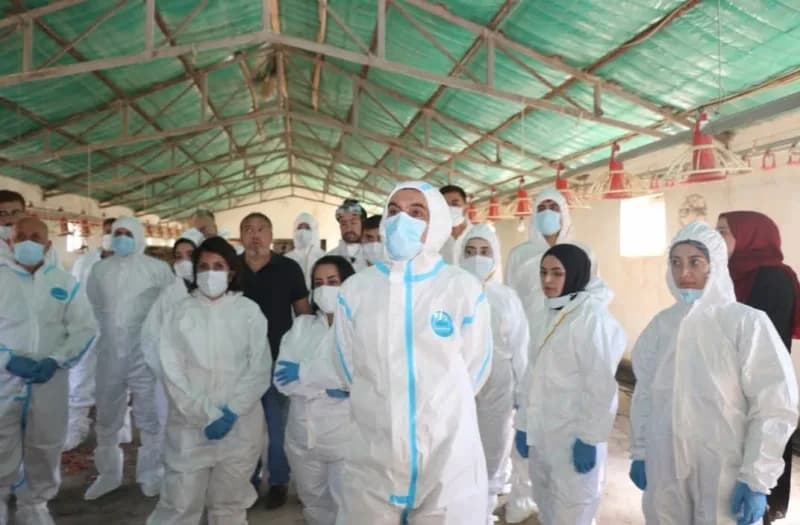 Elazığ’da kuş giribine karşı Saha uygulaması yapıldı.