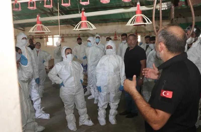 Elazığ’da kuş giribine karşı Saha uygulaması yapıldı.