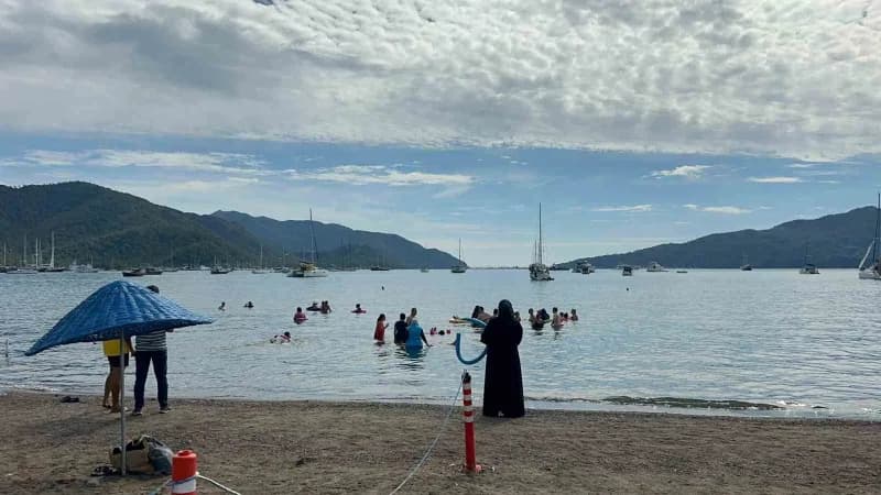 Marmaris'in en özel misafirleri ‘ilk kez denizi Marmaris'te gördüler'