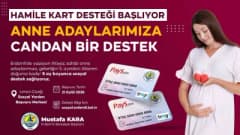 Erdemli’de anne adaylarına yönelik Hamile Destek Kartı uygulaması kapsamında destek sağlanıyor