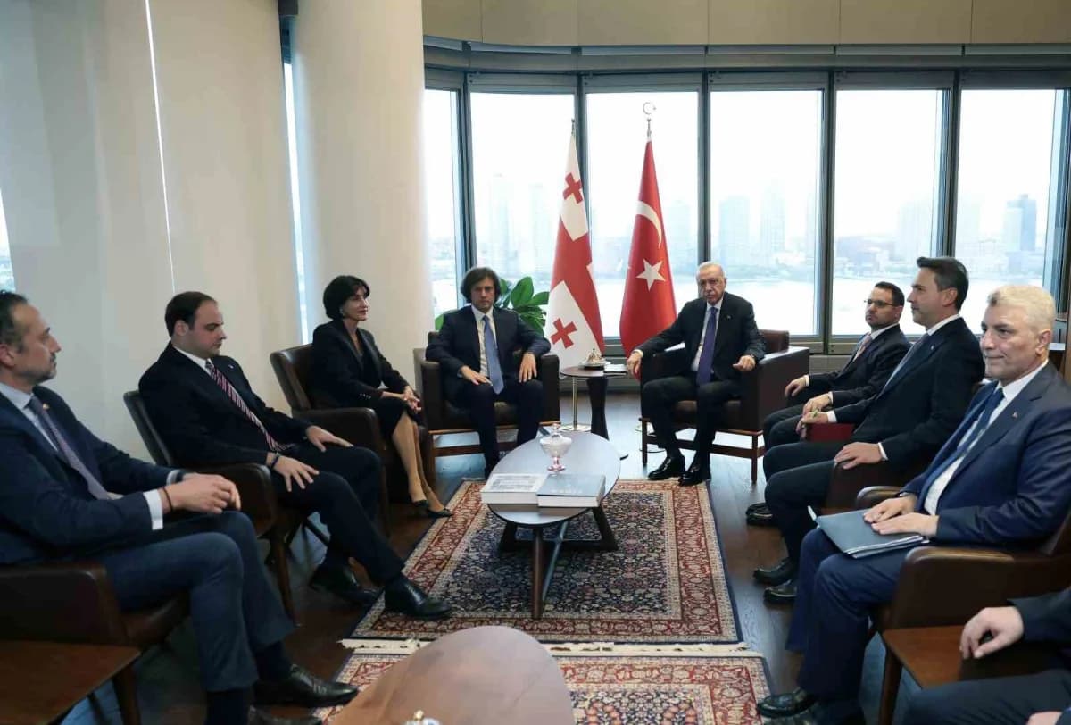 Cumhurbaşkanı Erdoğan, Gürcistan Başbakanı Kobakhidze ile görüştü