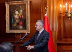 Cumhurbaşkanlığı İletişim Başkanı Burhanettin Duran, Türk-Amerikan ilişkileri panelinde konuşma yaparken