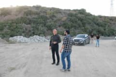 Erzin Kaymakamı Yunus Emre Akpınar organize sanayi bölgesinde yürütülen çalışmaları incelerken