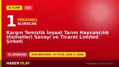 Erzincan Kargın Temizlik İnşaat Tarım Hayvancılık Ltd. Şti. sıhhi tesisatçı iş ilanı