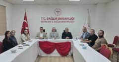 Erzincan İl Sağlık Müdürlüğünde İş Yeri Disiplin Kurulu Toplantısı katılımcıları