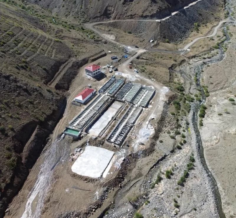 Erzincan’da su kaynakları üzerine kurulu 16 tesiste yıllık 3 bin 132 ton alabalık ve 55 milyon 150 bin adet alabalık yav