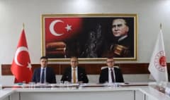 Erzurum Adliyesi binası önünde üst düzey koordinasyon toplantısı yapıldı