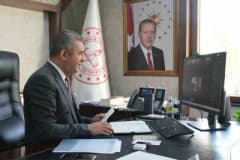 Erzurum İl Millî Eğitim Müdürü Süleyman Ekici başkanlığında çevrimiçi eğitim değerlendirme toplantısı