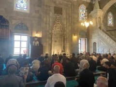 Erzurum Lalapaşa Camii'nde Gaziler Günü için düzenlenen Mevlid-i Şerif programından bir kare