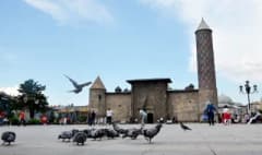 Erzurum ve çevresinde sağanak yağış uyarısı yapılan meteoroloji haritası