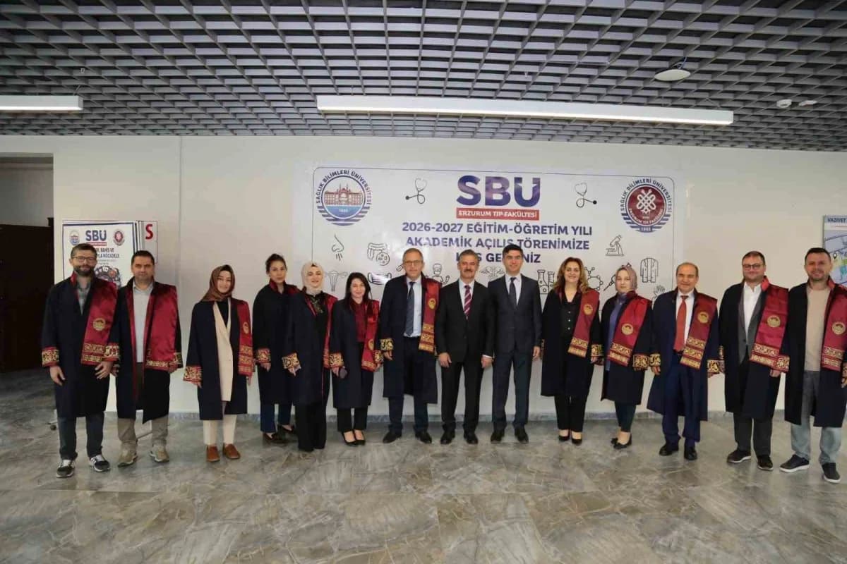 SBÜ Erzurum Tıp Fakültesi 2026-2027 akademik açılış töreninden bir kare, Erzurum Şehir Hastanesi