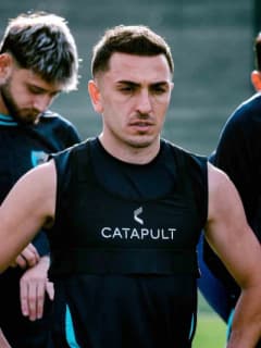 Erzurumspor FK oyuncuları Samsunspor maçı öncesi antrenmanda ter döküyor