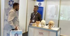 Erzurum Teknik Üniversitesi standında sergilenen eklemeli imalat ile üretilmiş kişiye özel implantlar